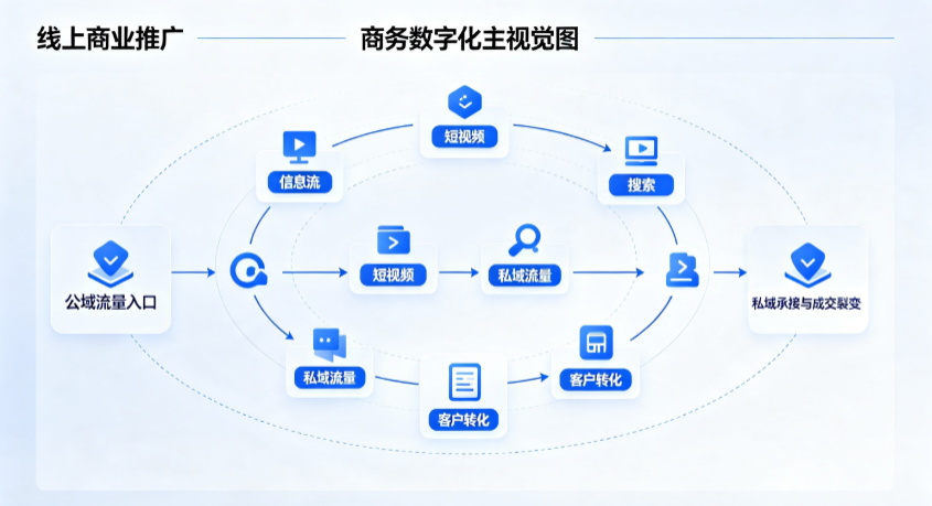 成县线上商业推广怎么做？全域流量闭环搭建与低成本转化实战指南